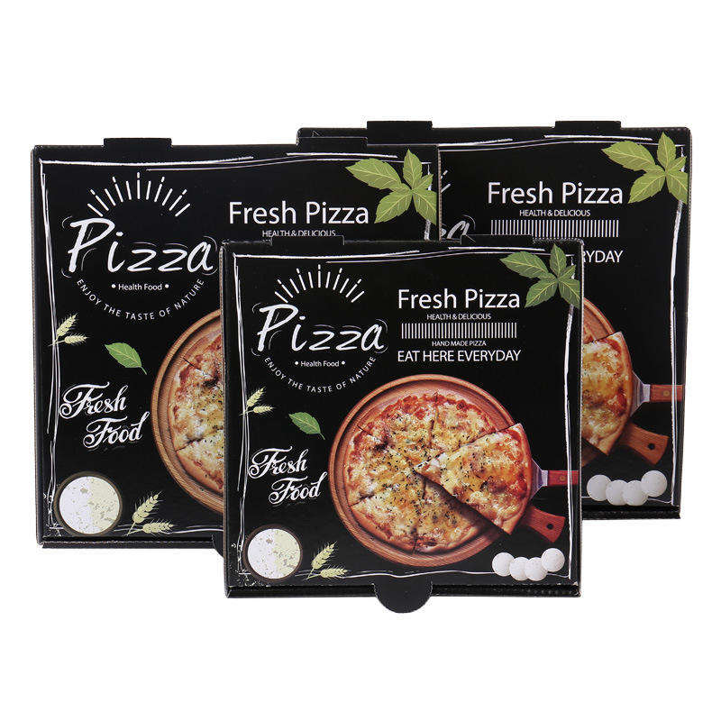 Mad   klasse   logo   bølgepap   luksus   pizza   kasse