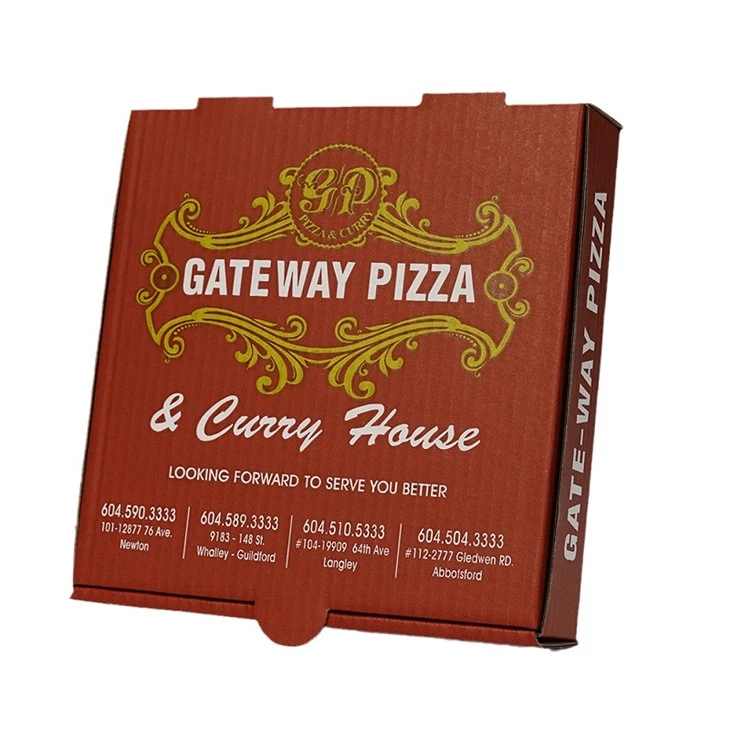 Food Grade Packing Box Custom bølgepap Pizza Box