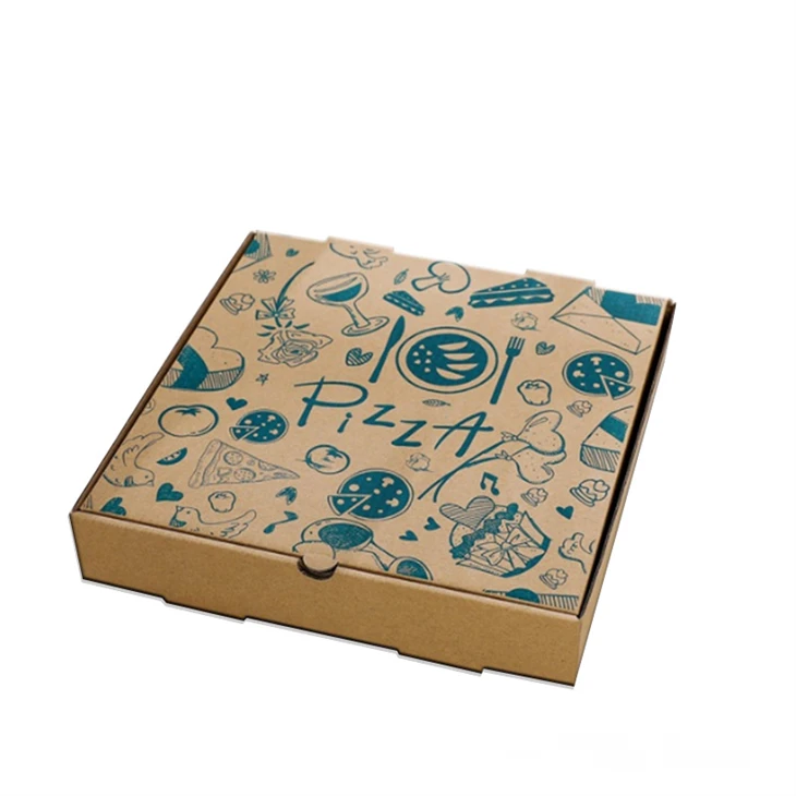 Pizzaemballage papirkasse med brugerdefineret logo