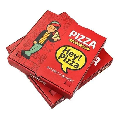 Brugerdefinerbare genanvendelige farverige pizzaæsker